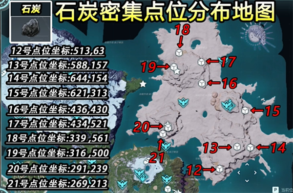 幻兽帕鲁石炭采集点在哪